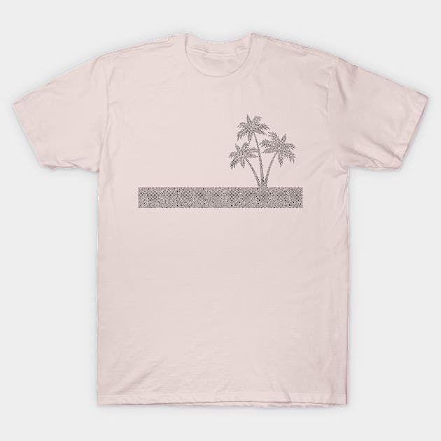 Palm Tree Vintage Style Mid Century Modern MCM 50s Retro T-Shirt by FruitflyPie